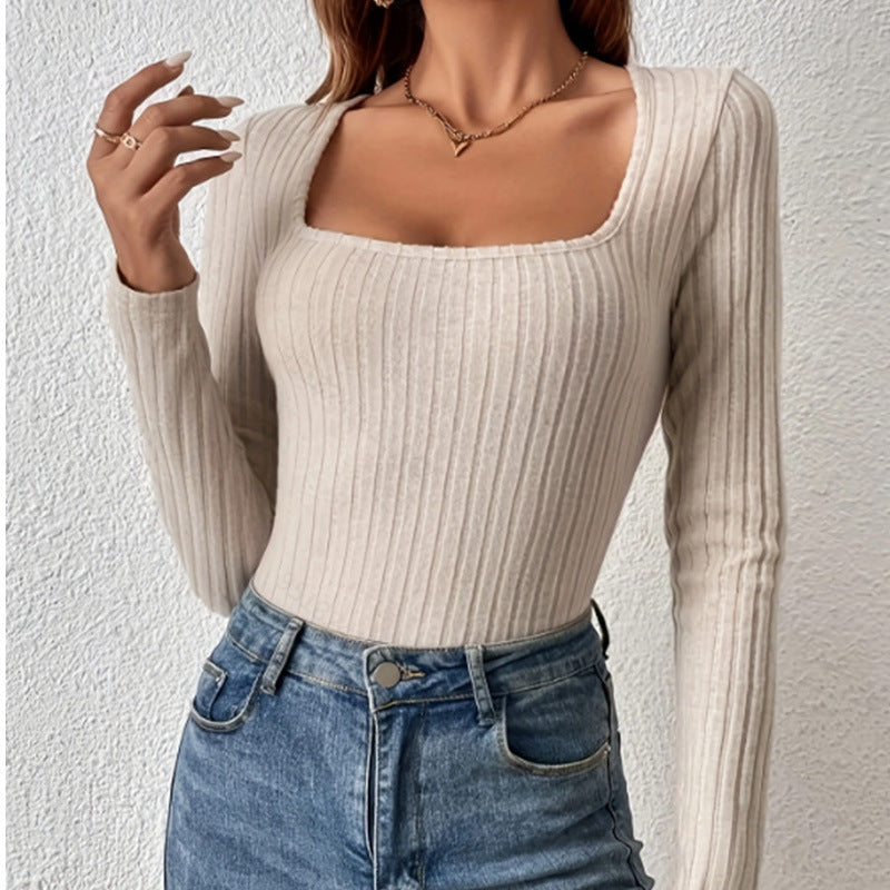 V-Ausschnitt Jumpsuit mit Strukturstreifen – Herbst & Winter Edition
